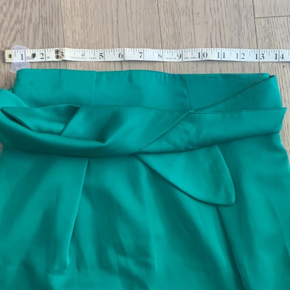 Jacob Made in 🇨🇦 Green Skirt Lined Back Zip 0 - Picture 5 of 6